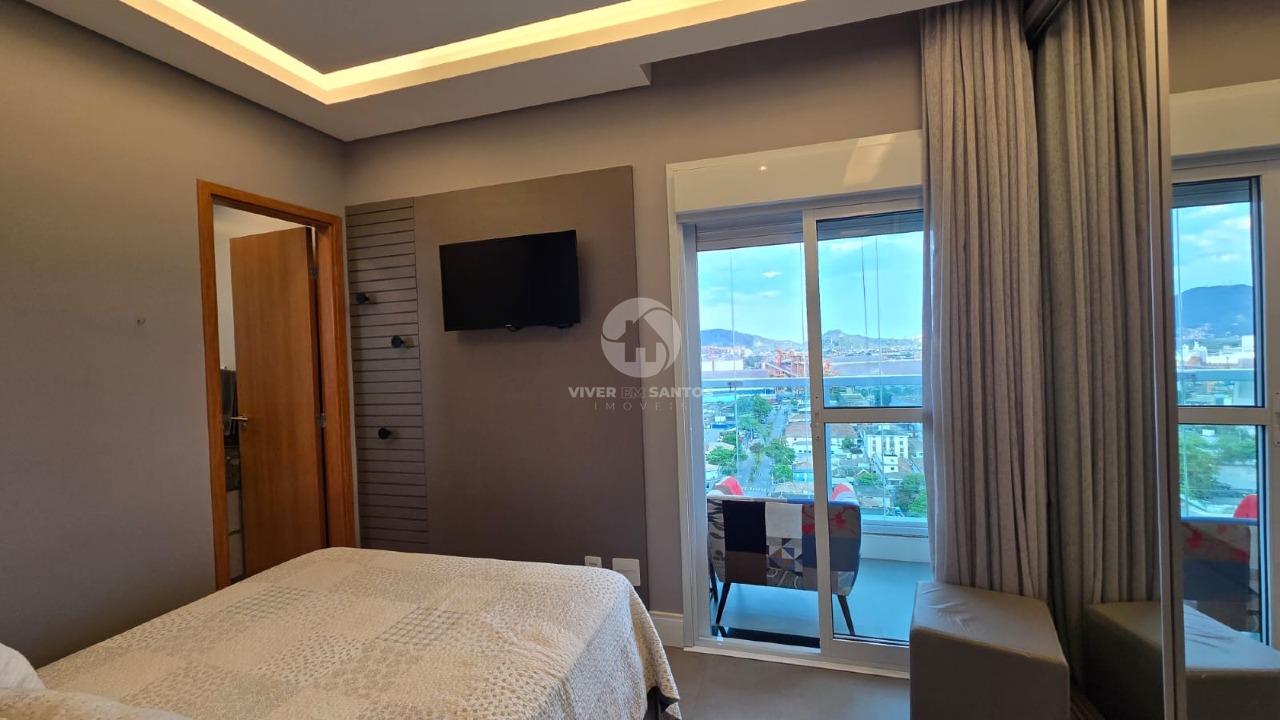 Apartamento Mobiliado 75 m², 2 Dormitórios, Suíte, Vista para o Mar e Vaga Demarcada na Ponta da Praia – Santos/SP em Ponta da Praia, Santos — foto 19