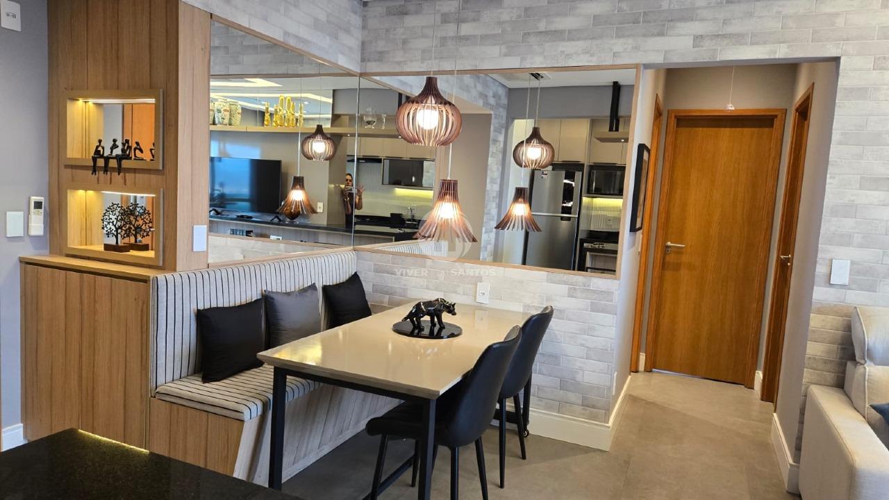 Apartamento Mobiliado 75 m², 2 Dormitórios, Suíte, Vista para o Mar e Vaga Demarcada na Ponta da Praia – Santos/SP em Ponta da Praia, Santos — foto 4