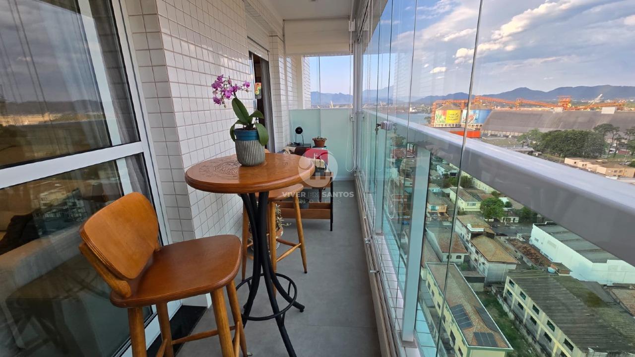 Apartamento Mobiliado 75 m², 2 Dormitórios, Suíte, Vista para o Mar e Vaga Demarcada na Ponta da Praia – Santos/SP em Ponta da Praia, Santos — foto 9