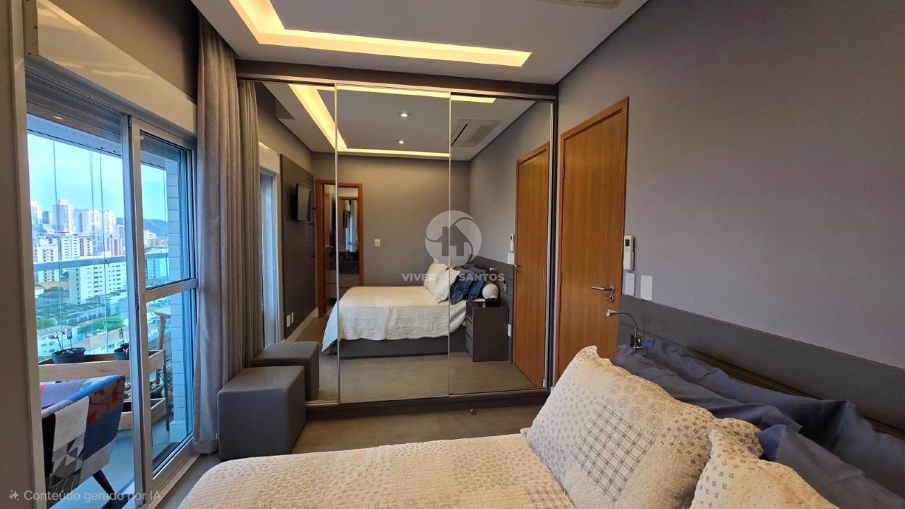 Apartamento Mobiliado 75 m², 2 Dormitórios, Suíte, Vista para o Mar e Vaga Demarcada na Ponta da Praia – Santos/SP em Ponta da Praia, Santos — foto 21