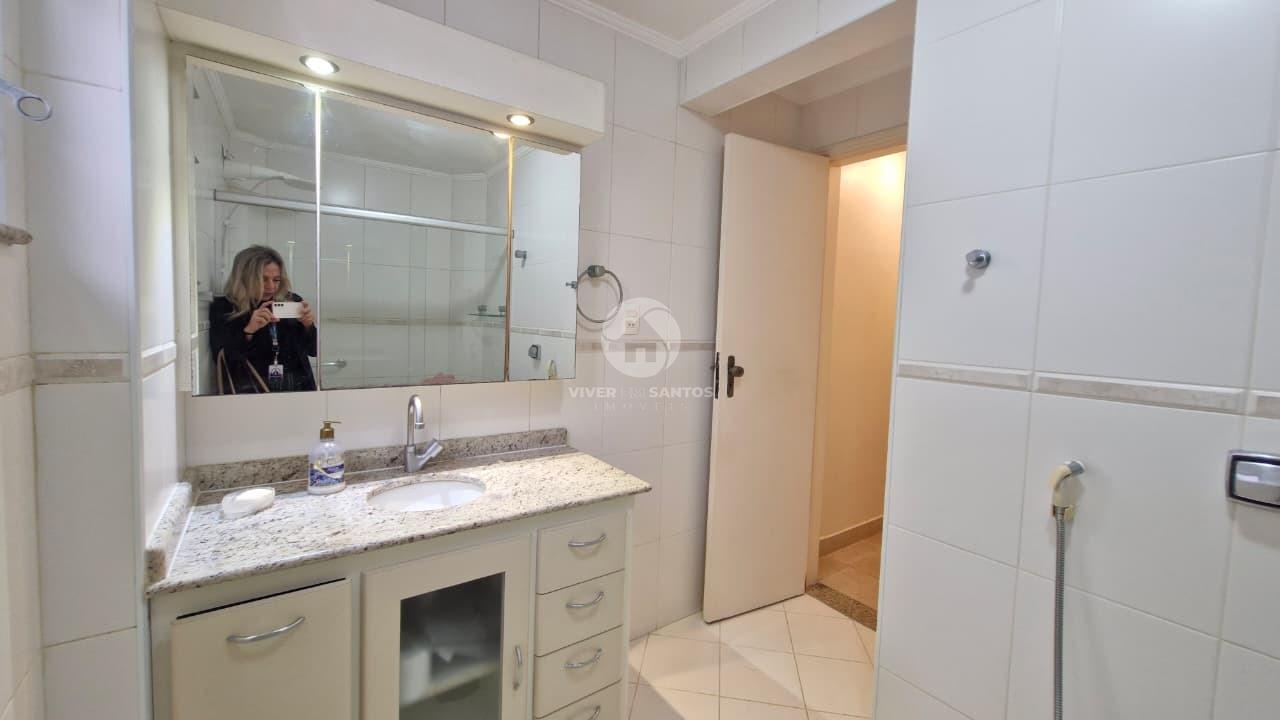 Apartamento 131 m², 3 Dormitórios, Suíte, Vista Lateral para o Mar e Garagem na Pompéia – Santos/SP em Pompéia, Santos — foto 14
