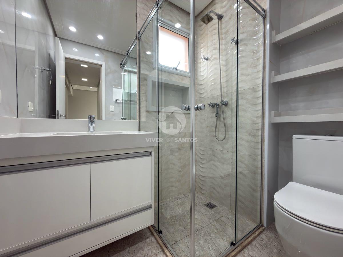 Apartamento 109 m², 3 Dormitórios, Suíte, Varanda Gourmet, Vista Livre e 2 Vagas no Gonzaga – Santos/SP em Gonzaga, Santos — foto 19