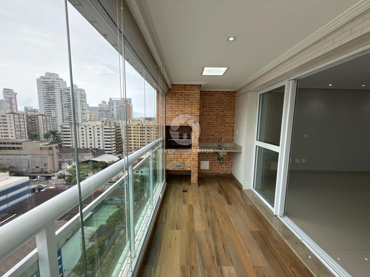 Apartamento 109 m², 3 Dormitórios, Suíte, Varanda Gourmet, Vista Livre e 2 Vagas no Gonzaga – Santos/SP em Gonzaga, Santos — foto 2