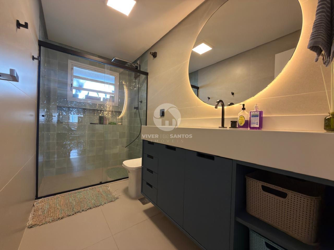 Apartamento Frente Mar 144 m², Reformado, 3 Dormitórios, Suíte, Andar Alto e Vaga Demarcada na Ponta da Praia – Santos/SP em Ponta da Praia, Santos — foto 16