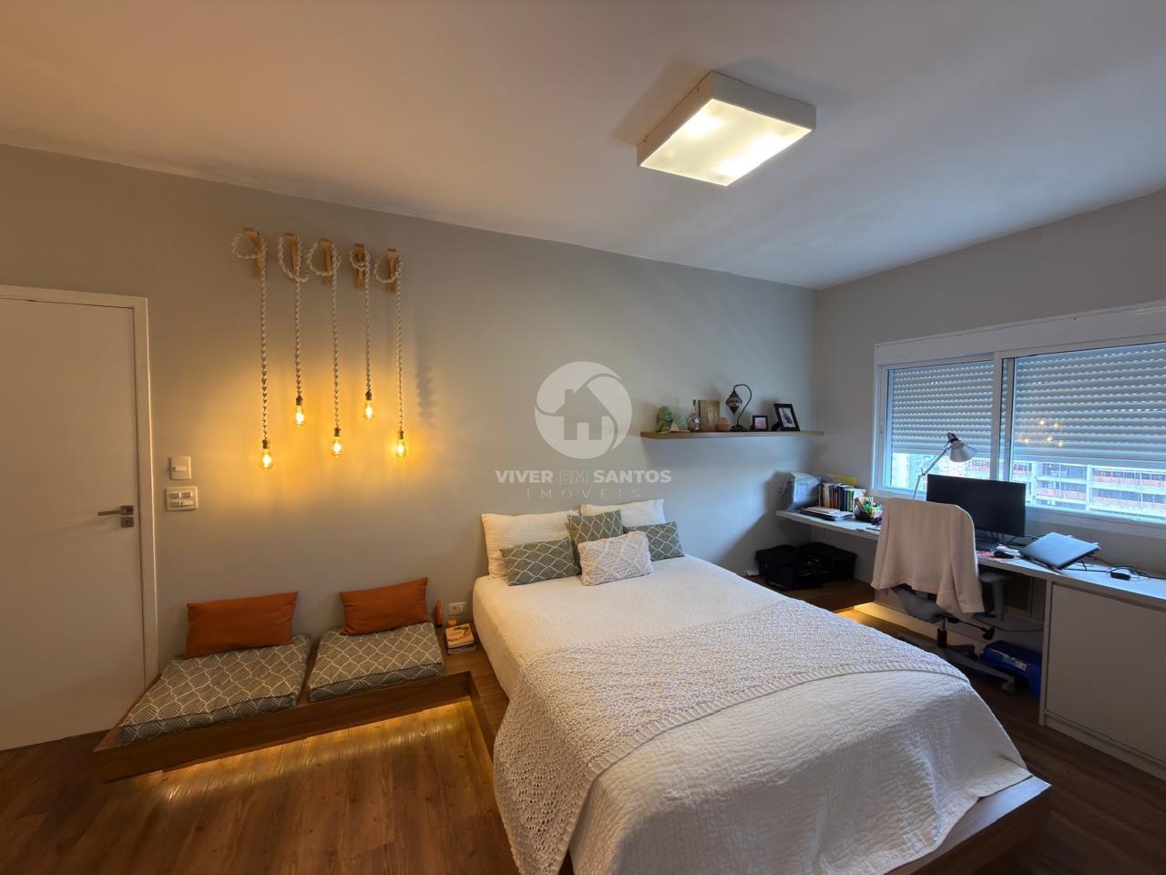 Apartamento Frente Mar 144 m², Reformado, 3 Dormitórios, Suíte, Andar Alto e Vaga Demarcada na Ponta da Praia – Santos/SP em Ponta da Praia, Santos — foto 21