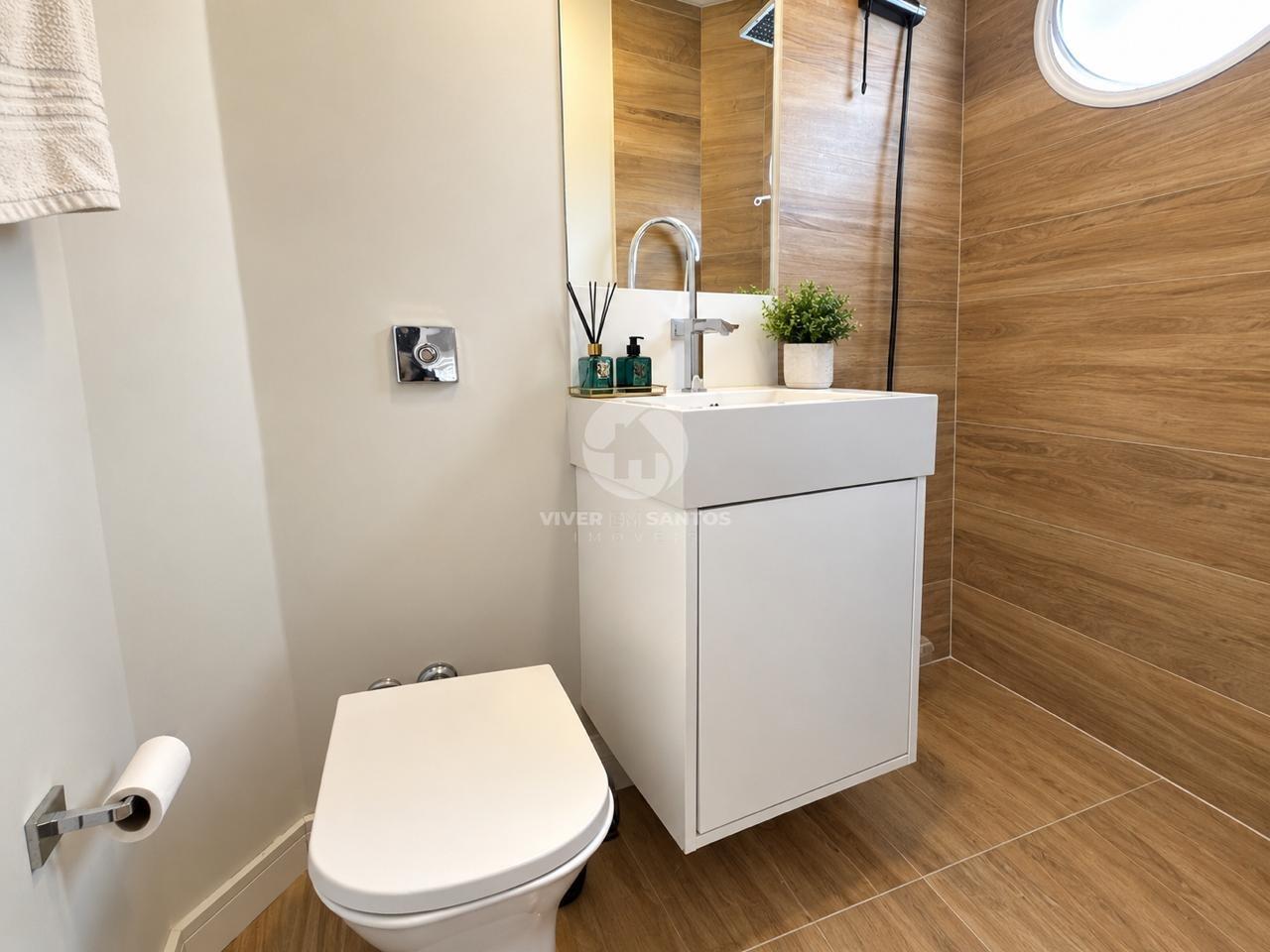 Apartamento Frente Mar 144 m², Reformado, 3 Dormitórios, Suíte, Andar Alto e Vaga Demarcada na Ponta da Praia – Santos/SP em Ponta da Praia, Santos — foto 28