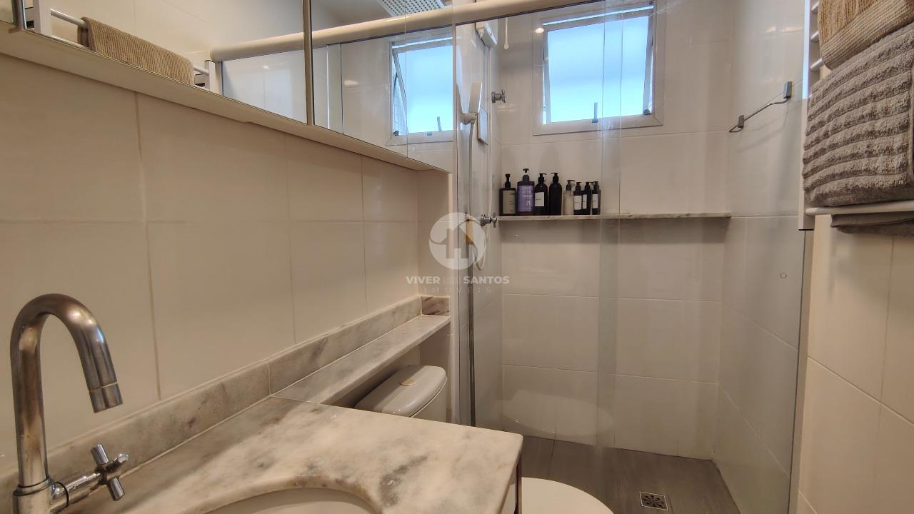 Apartamento 2 Dormitórios, Suíte, 2 Varandas, Vista Livre, 2 Vagas e Lazer Completo na Pompéia – Santos/SP em Pompéia, Santos — foto 16