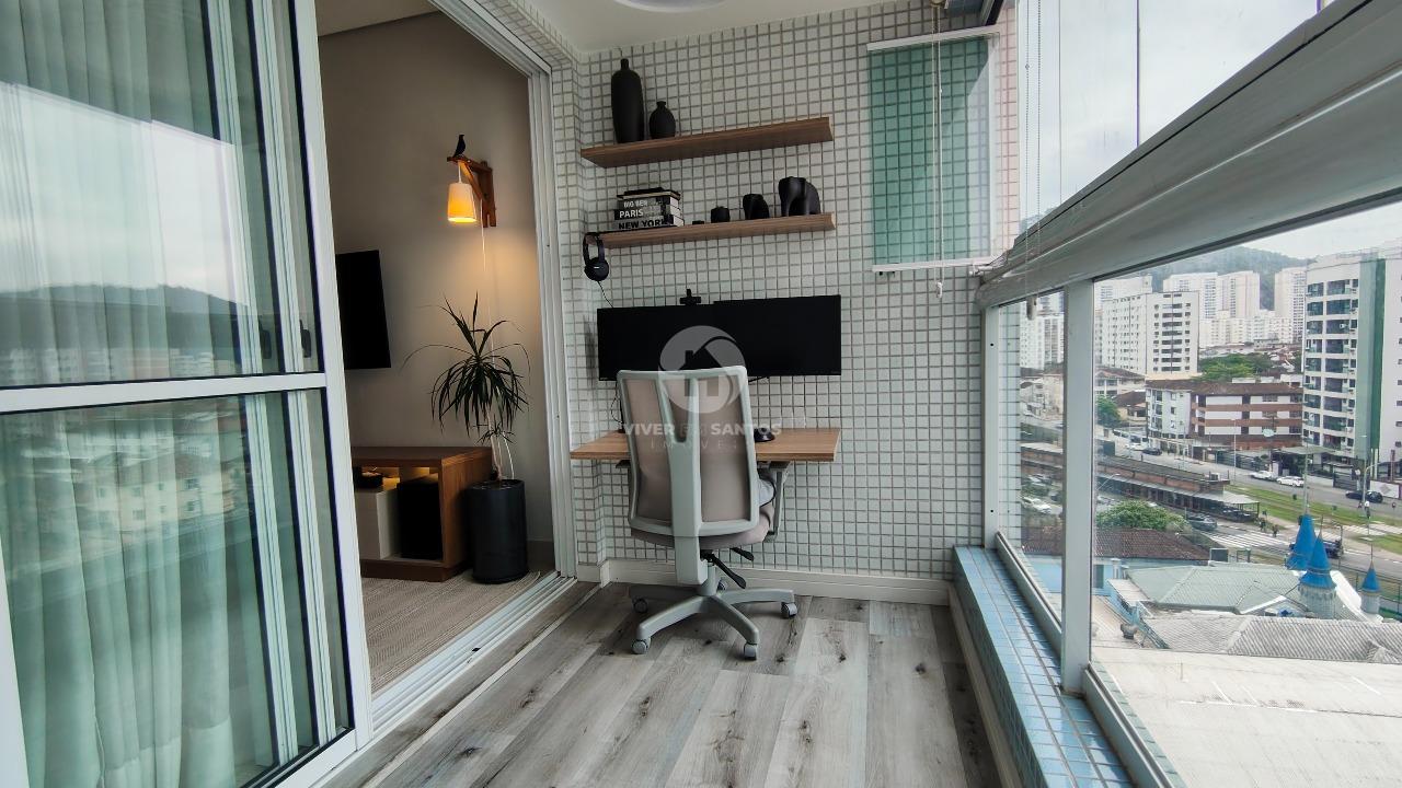 Apartamento 2 Dormitórios, Suíte, 2 Varandas, Vista Livre, 2 Vagas e Lazer Completo na Pompéia – Santos/SP em Pompéia, Santos — foto 6
