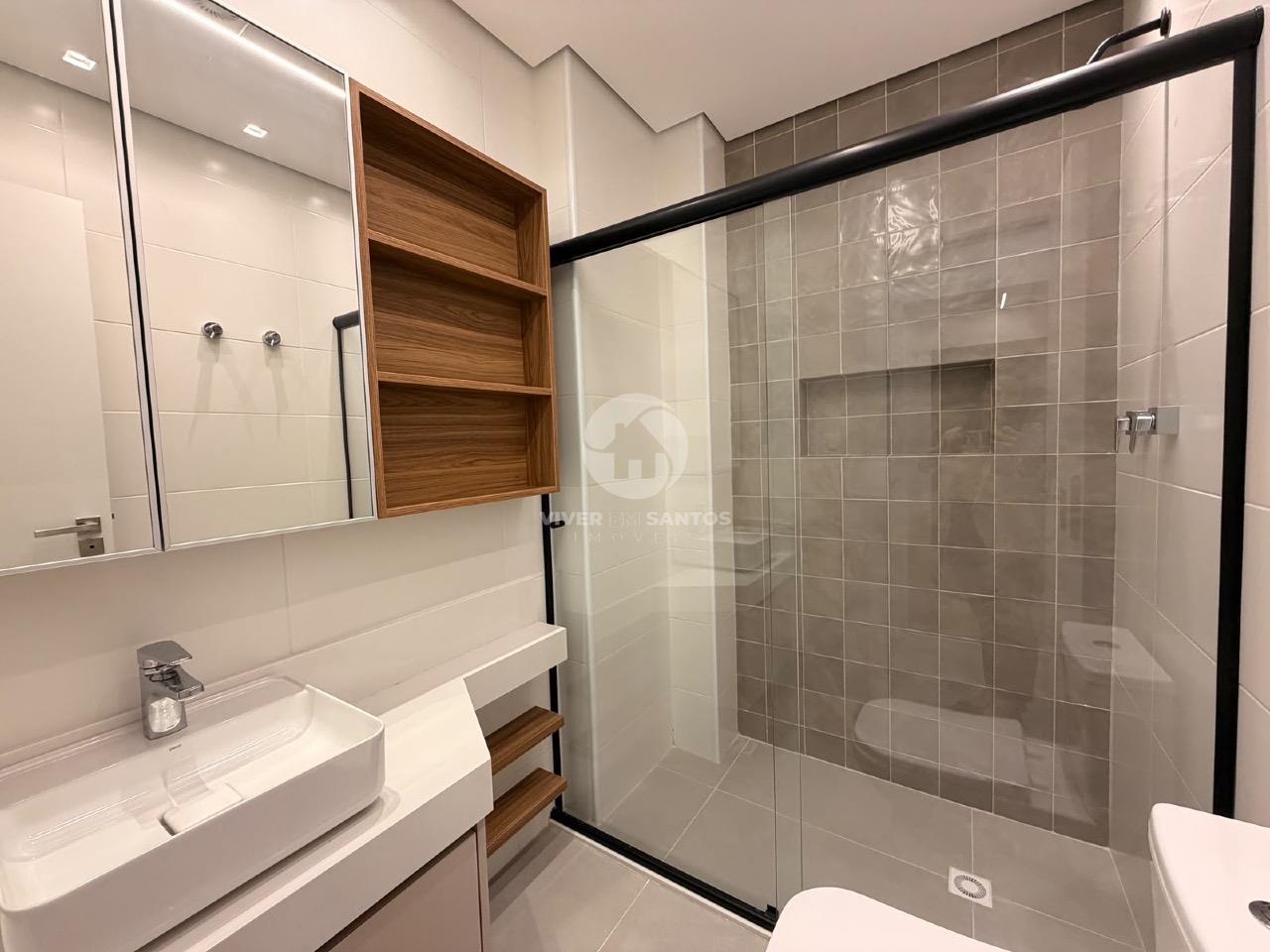 Apartamento Novo Porteira Fechada, 2 Dormitórios, Suíte, Varanda Gourmet e Automação – Santos/SP em Gonzaga, Santos — foto 21