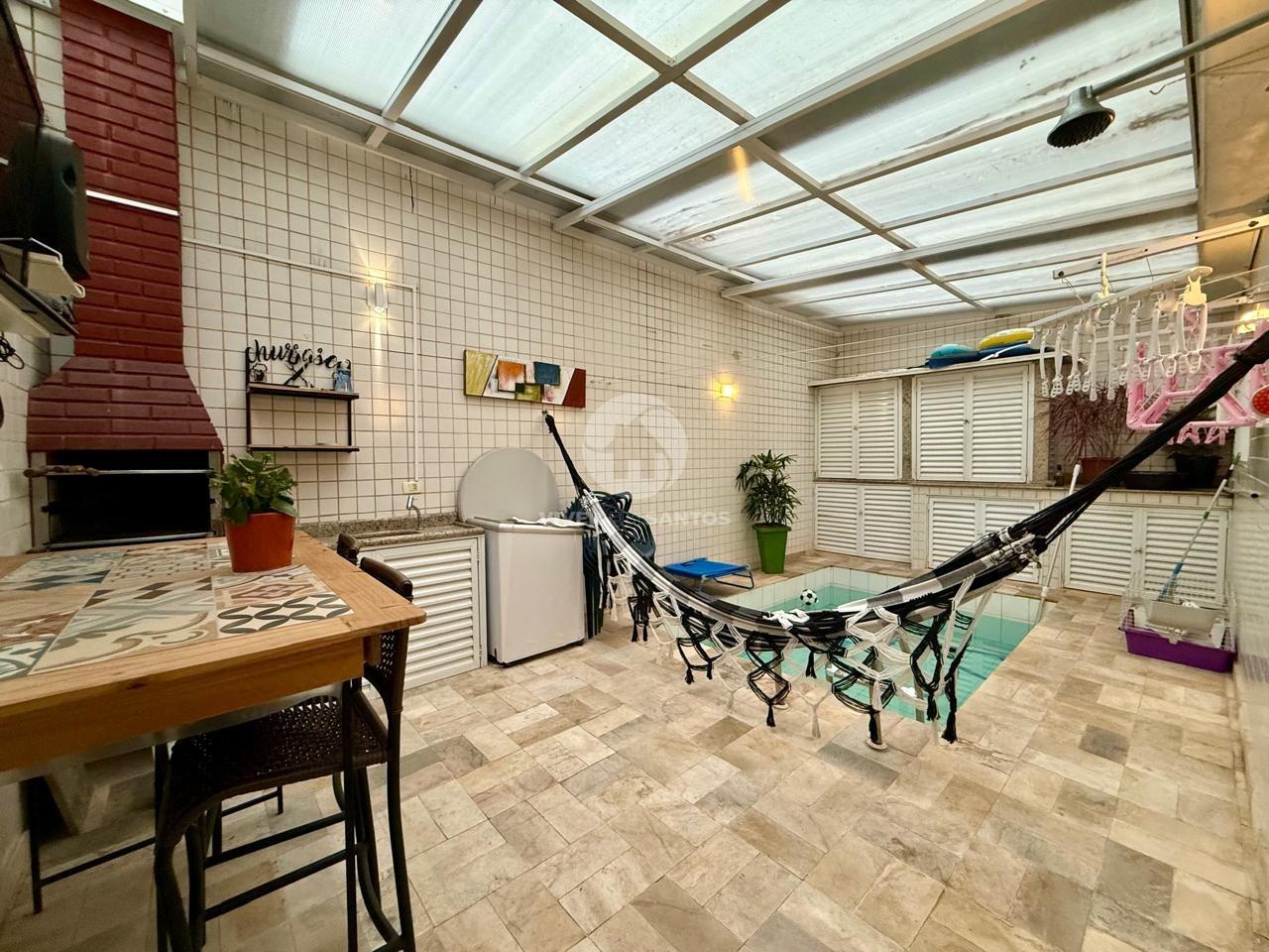 Casa sobreposta baixa com Dormitórios, Suíte, Piscina, Churrasqueira e Quintal na Vila Belmiro – Santos/SP em Marapé, Santos — foto 23