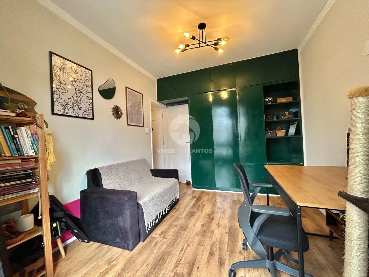 Apartamento 3 Dormitórios, Sacada, Andar Alto, Vista Livre e Garagem no Gonzaga – Santos/SP em Gonzaga, Santos — foto 8