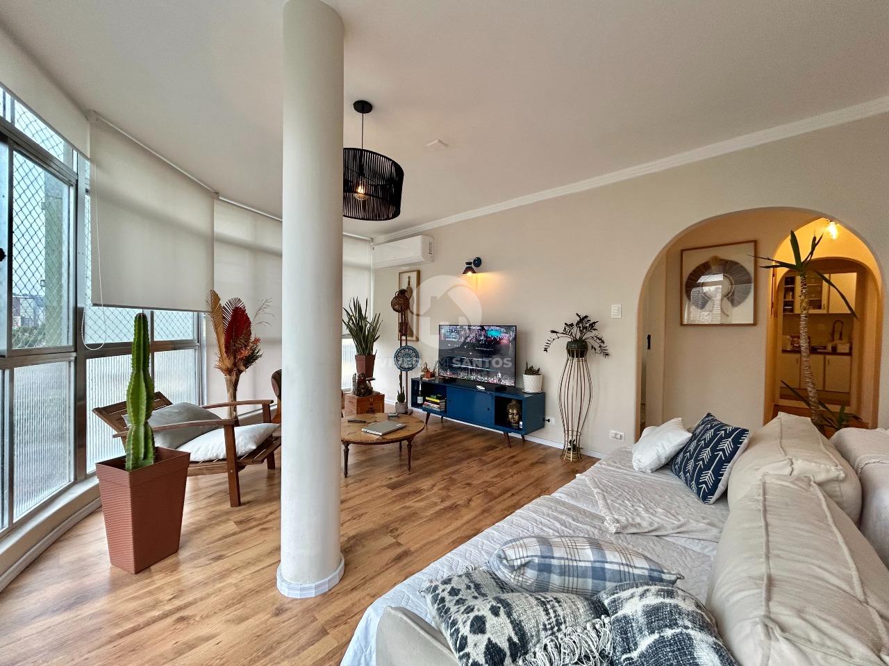 Apartamento 3 Dormitórios, Sacada, Andar Alto, Vista Livre e Garagem no Gonzaga – Santos/SP em Gonzaga, Santos — foto 4
