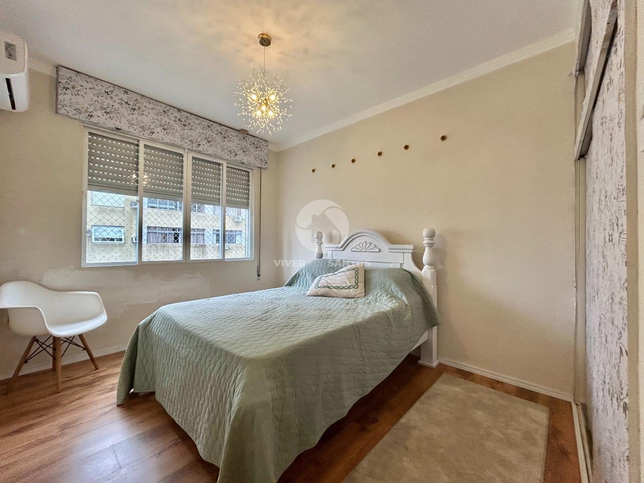 Apartamento 3 Dormitórios, Sacada, Andar Alto, Vista Livre e Garagem no Gonzaga – Santos/SP em Gonzaga, Santos — foto 13