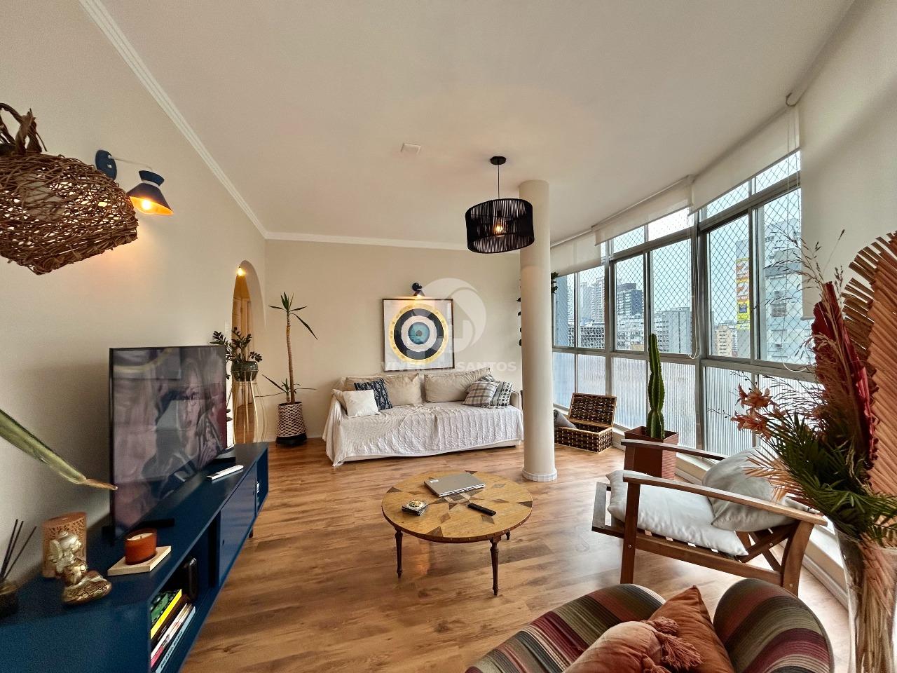 Apartamento 3 Dormitórios, Sacada, Andar Alto, Vista Livre e Garagem no Gonzaga – Santos/SP em Gonzaga, Santos — foto 3