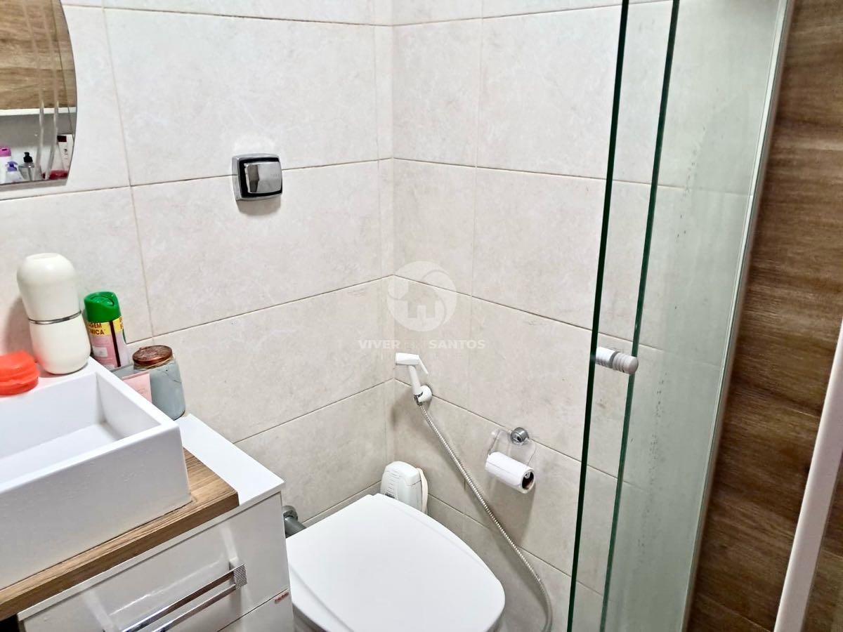 Apartamento Reformado, 1 Dormitório e Garagem a Meia Quadra da Praia no Embaré – Santos/SP em Embaré, Santos — foto 12