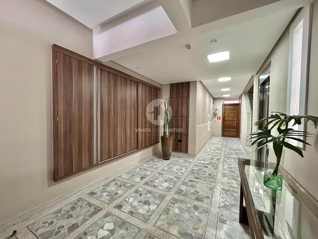 Apartamento de Frente, 2 Dormitórios, Sacada, Dependência Completa e Vaga Demarcada na Aparecida – Santos/SP em Aparecida, Santos — foto 20