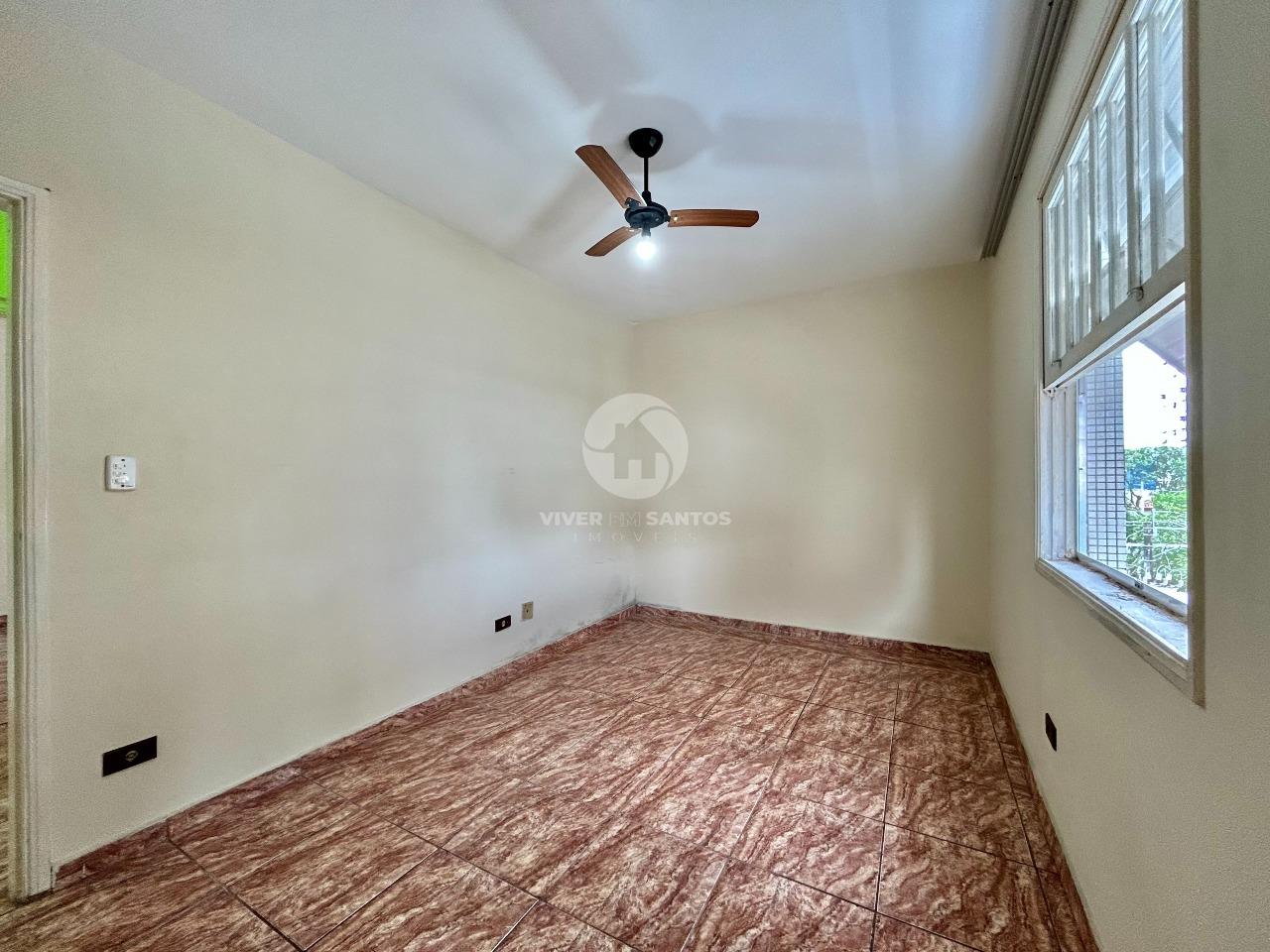 Apartamento de Frente, 2 Dormitórios, Sacada, Dependência Completa e Vaga Demarcada na Aparecida – Santos/SP em Aparecida, Santos — foto 7