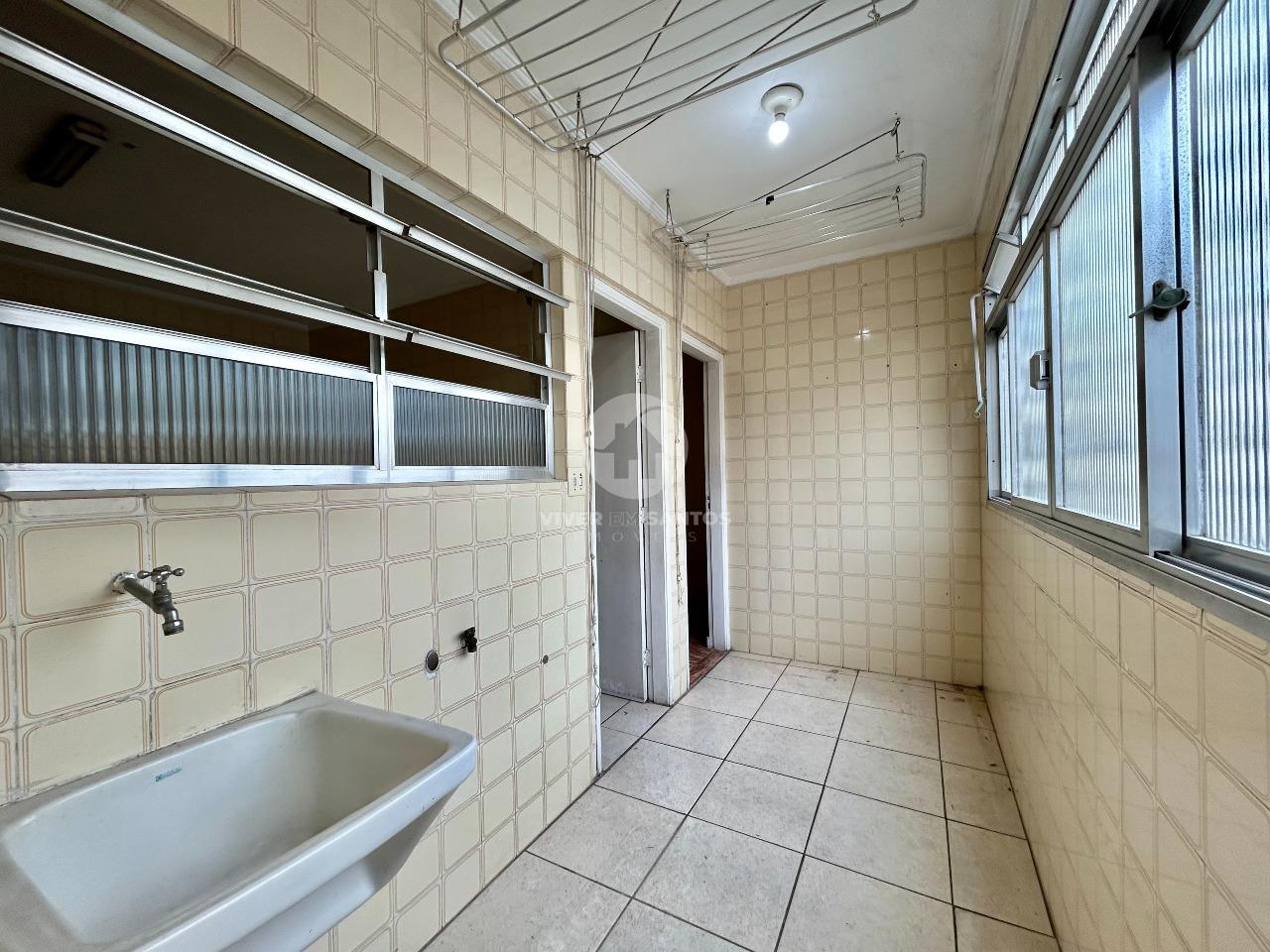 Apartamento de Frente, 2 Dormitórios, Sacada, Dependência Completa e Vaga Demarcada na Aparecida – Santos/SP em Aparecida, Santos — foto 16