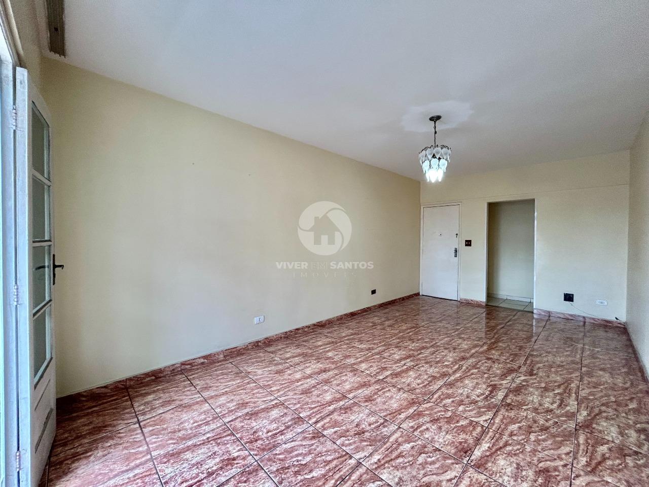 Apartamento de Frente, 2 Dormitórios, Sacada, Dependência Completa e Vaga Demarcada na Aparecida – Santos/SP em Aparecida, Santos — foto 2