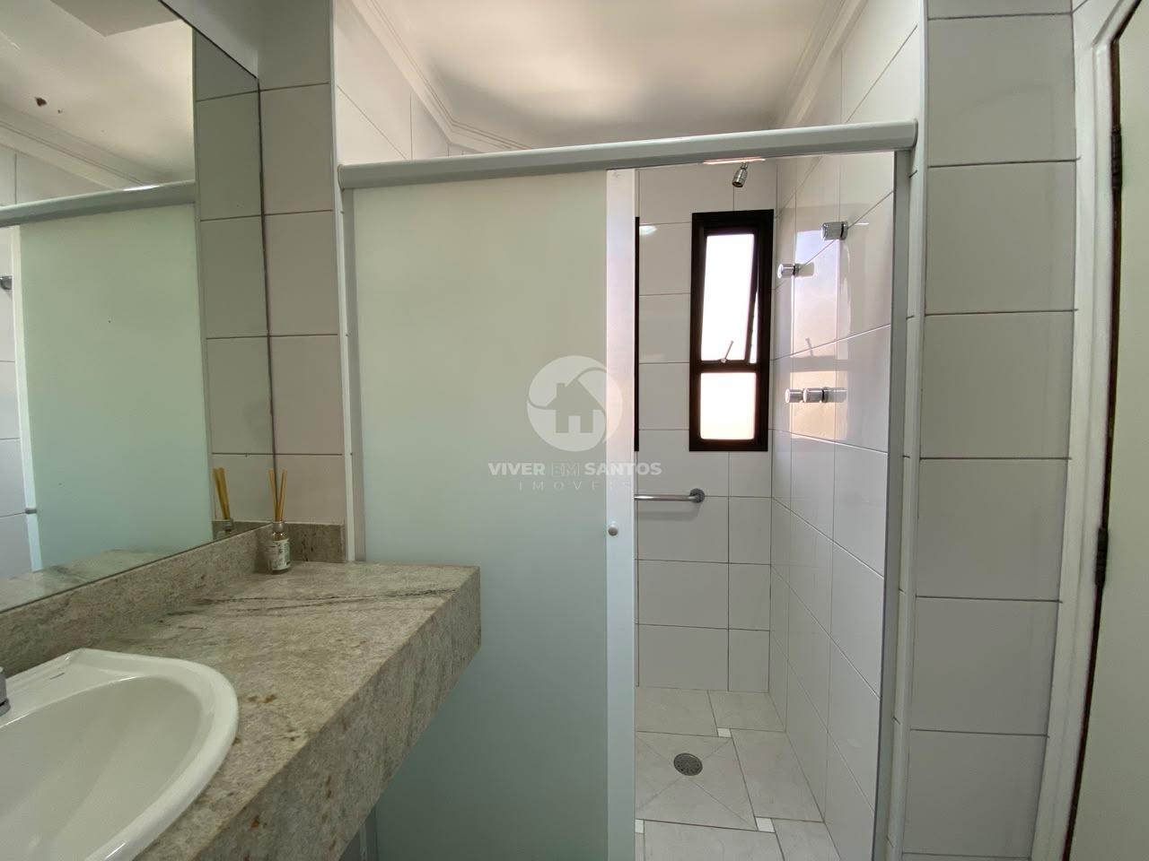 Flat 1 Suíte, Sacada com Vista Livre, Serviços de Hotel e Vaga no Gonzaga – Santos/SP em Gonzaga, Santos — foto 16