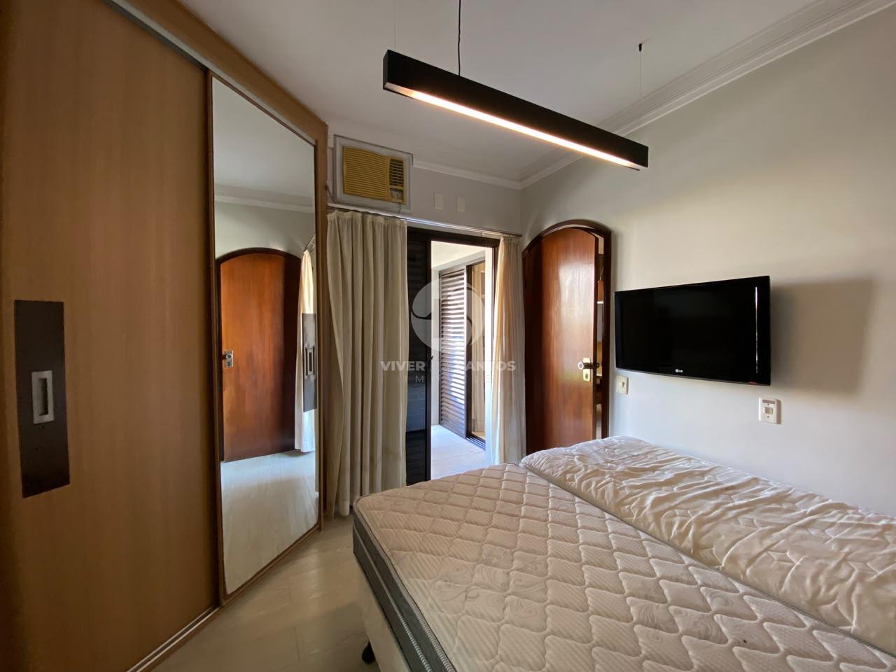 Flat 1 Suíte, Sacada com Vista Livre, Serviços de Hotel e Vaga no Gonzaga – Santos/SP em Gonzaga, Santos — foto 8