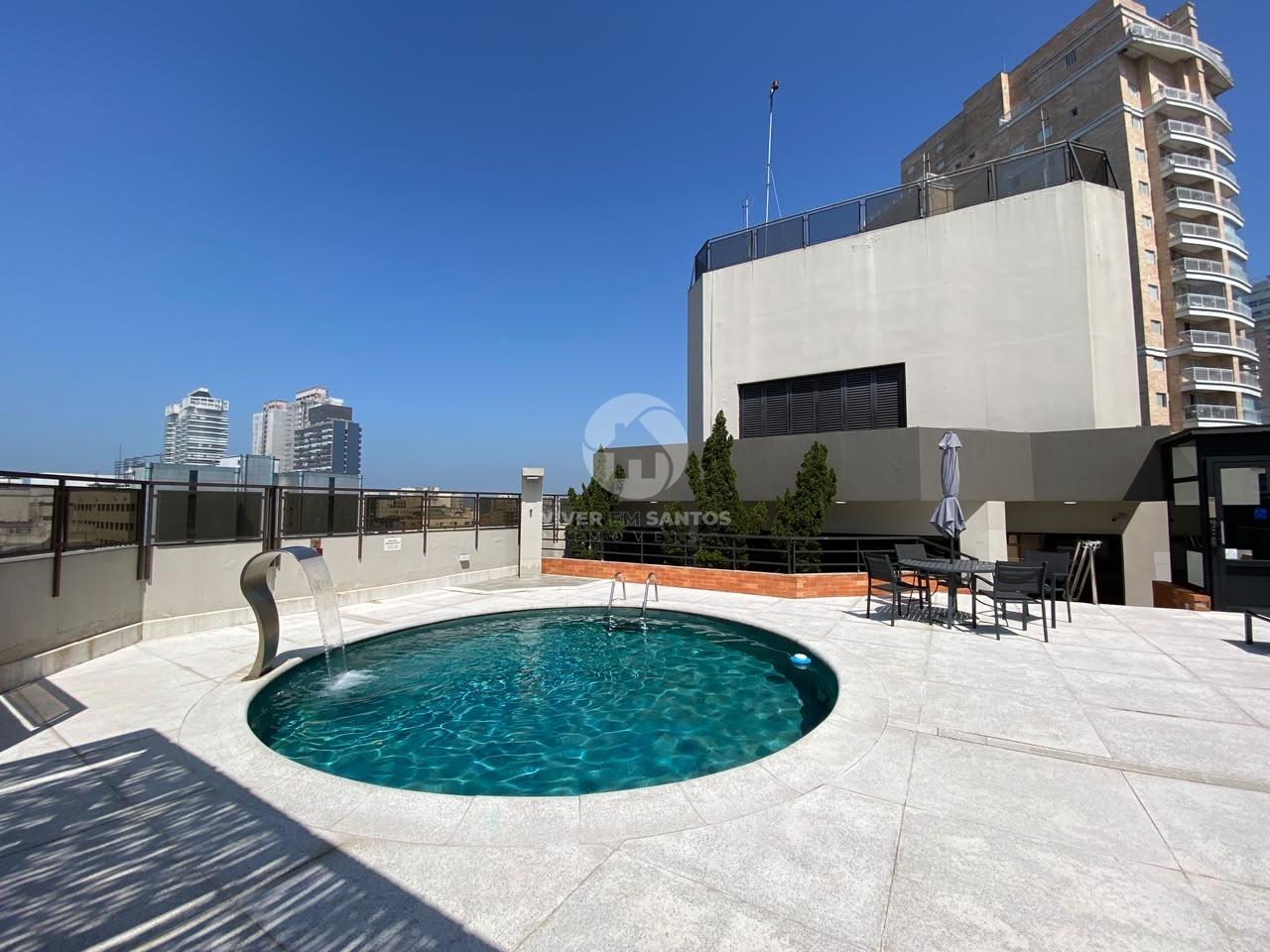 Flat 1 Suíte, Sacada com Vista Livre, Serviços de Hotel e Vaga no Gonzaga – Santos/SP em Gonzaga, Santos — foto 21
