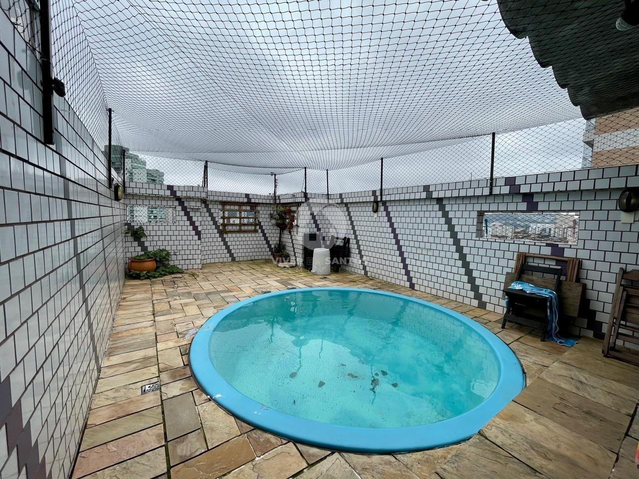 Cobertura Duplex, 2 Dormitórios, Suíte, Piscina Privativa, Churrasqueira e 2 Vagas no Gonzaga – Santos/SP em Gonzaga, Santos — foto 18