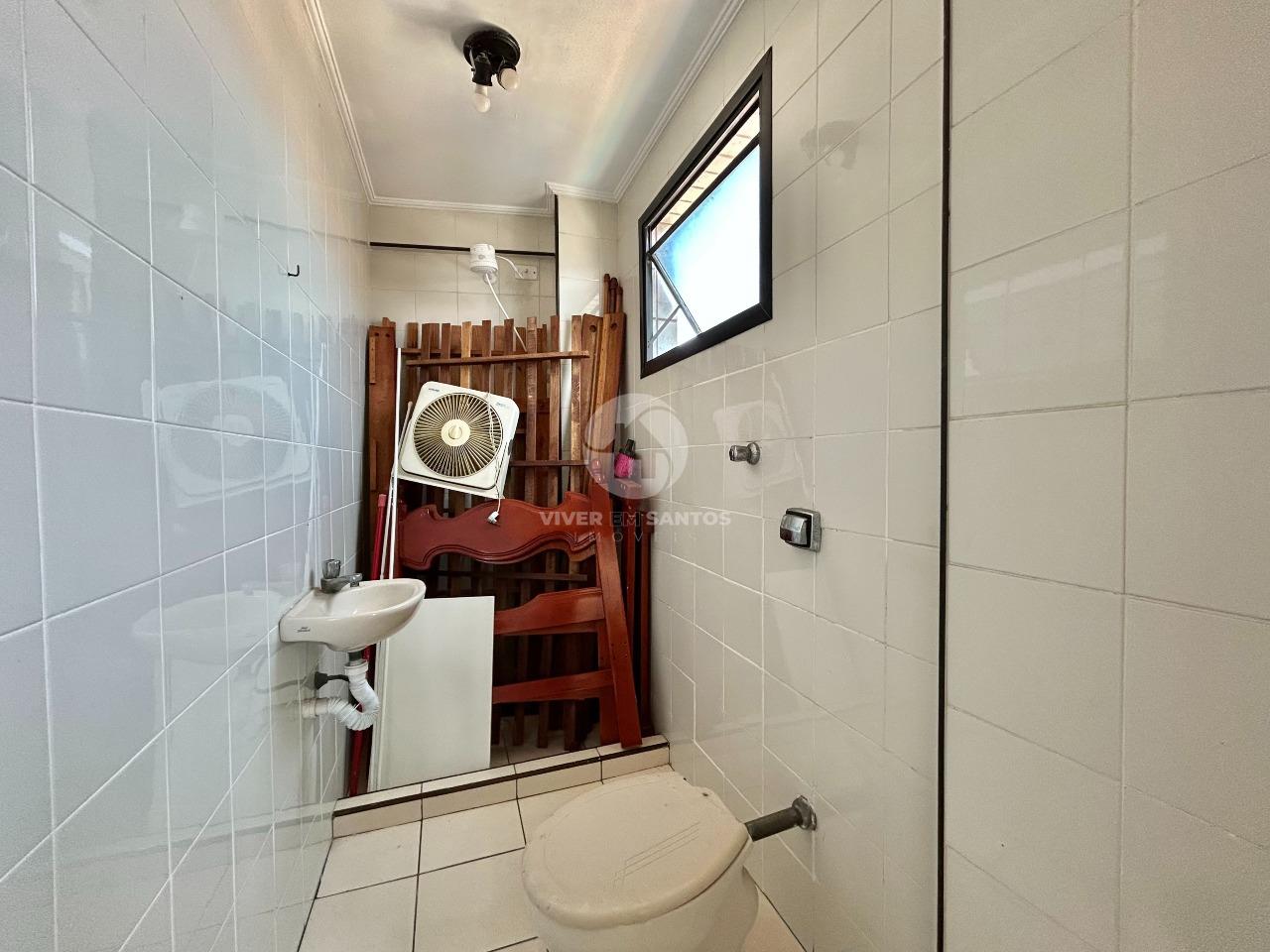 Apartamento 2 Dormitórios, Suíte, Sacada, Vista Livre, Vaga Demarcada e Lazer no Campo Grande – Santos/SP em Campo Grande, Santos — foto 13