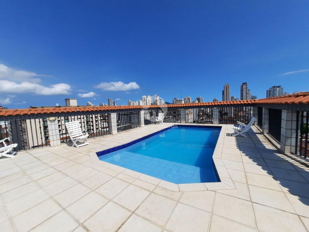 Apartamento 2 Dormitórios, Suíte, Sacada, Vista Livre, Vaga Demarcada e Lazer no Campo Grande – Santos/SP em Campo Grande, Santos — foto 20