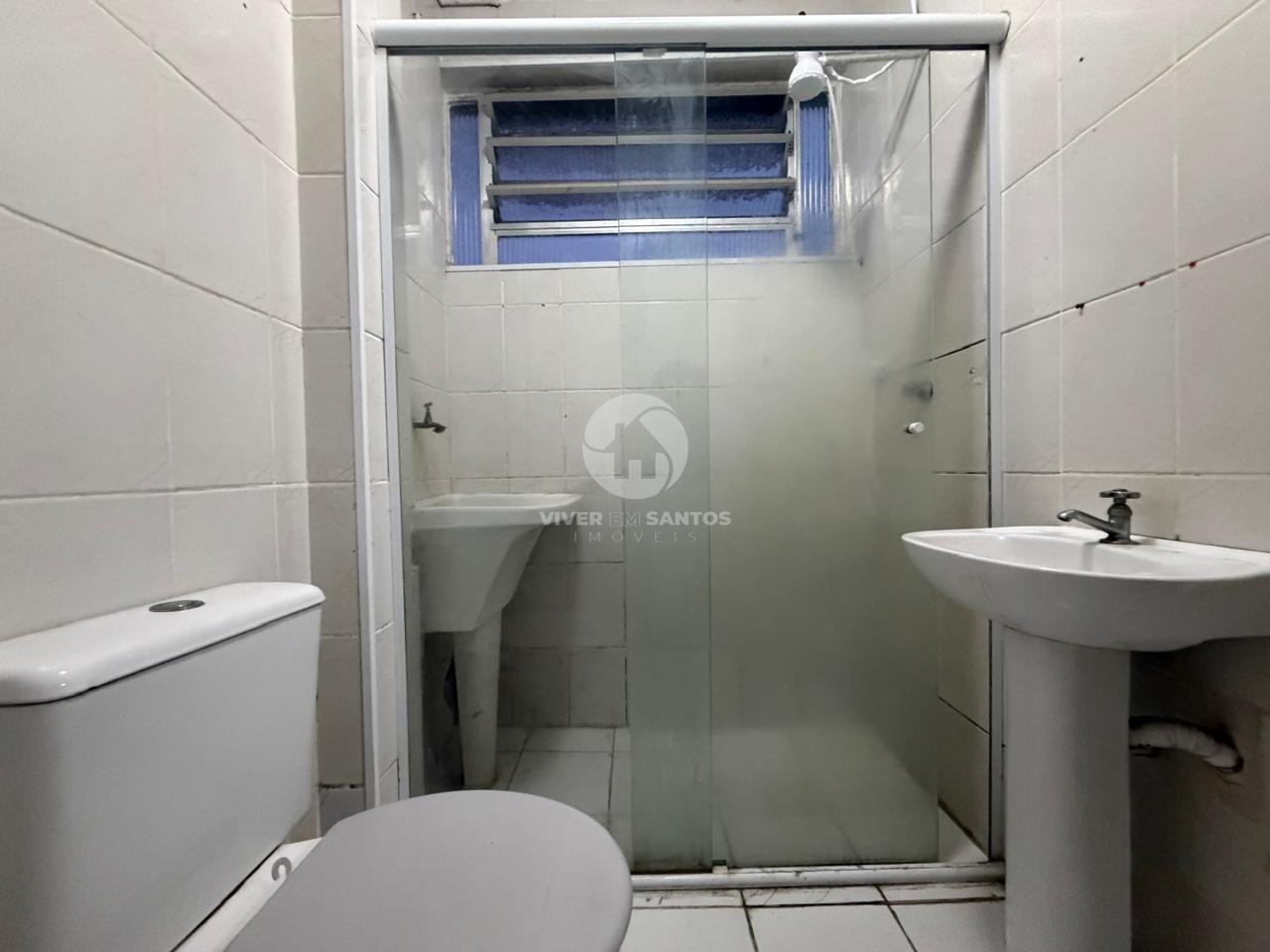 Sala Living em Andar Alto, Prédio Frente Mar na Aparecida – Santos/SP em Embaré, Santos — foto 11