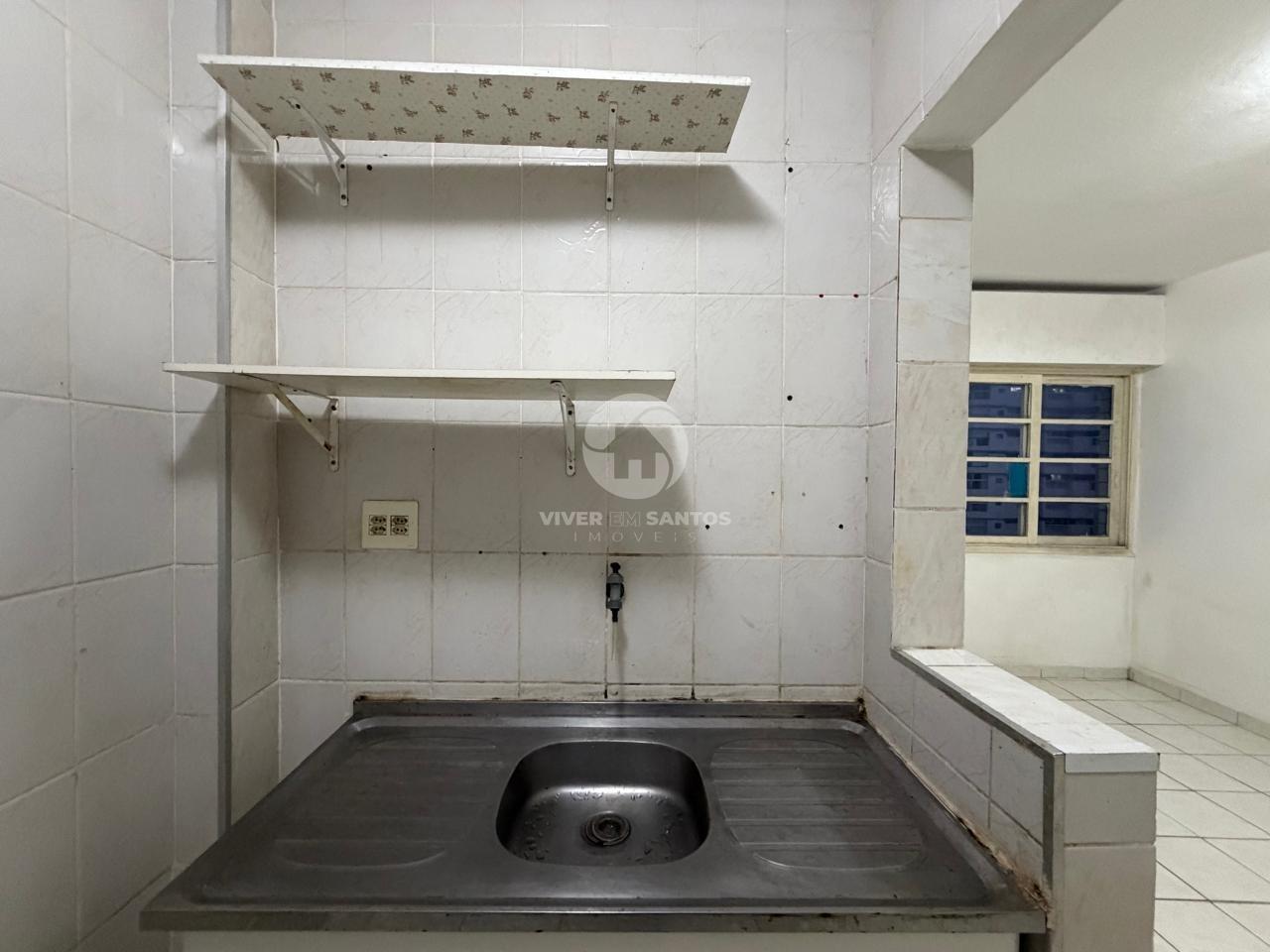 Sala Living em Andar Alto, Prédio Frente Mar na Aparecida – Santos/SP em Embaré, Santos — foto 10