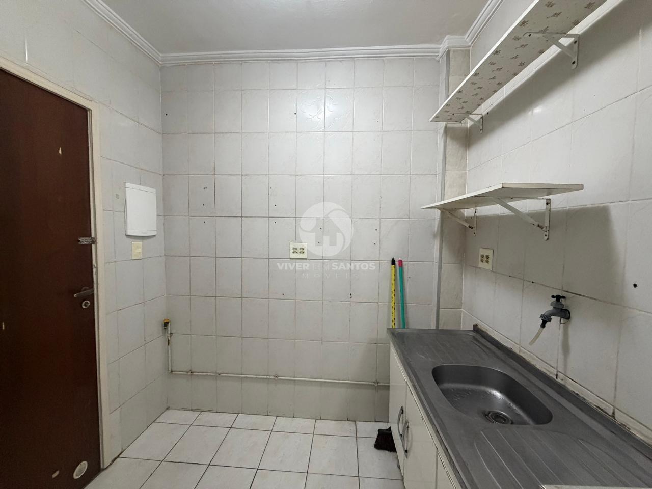 Sala Living em Andar Alto, Prédio Frente Mar na Aparecida – Santos/SP em Embaré, Santos — foto 14