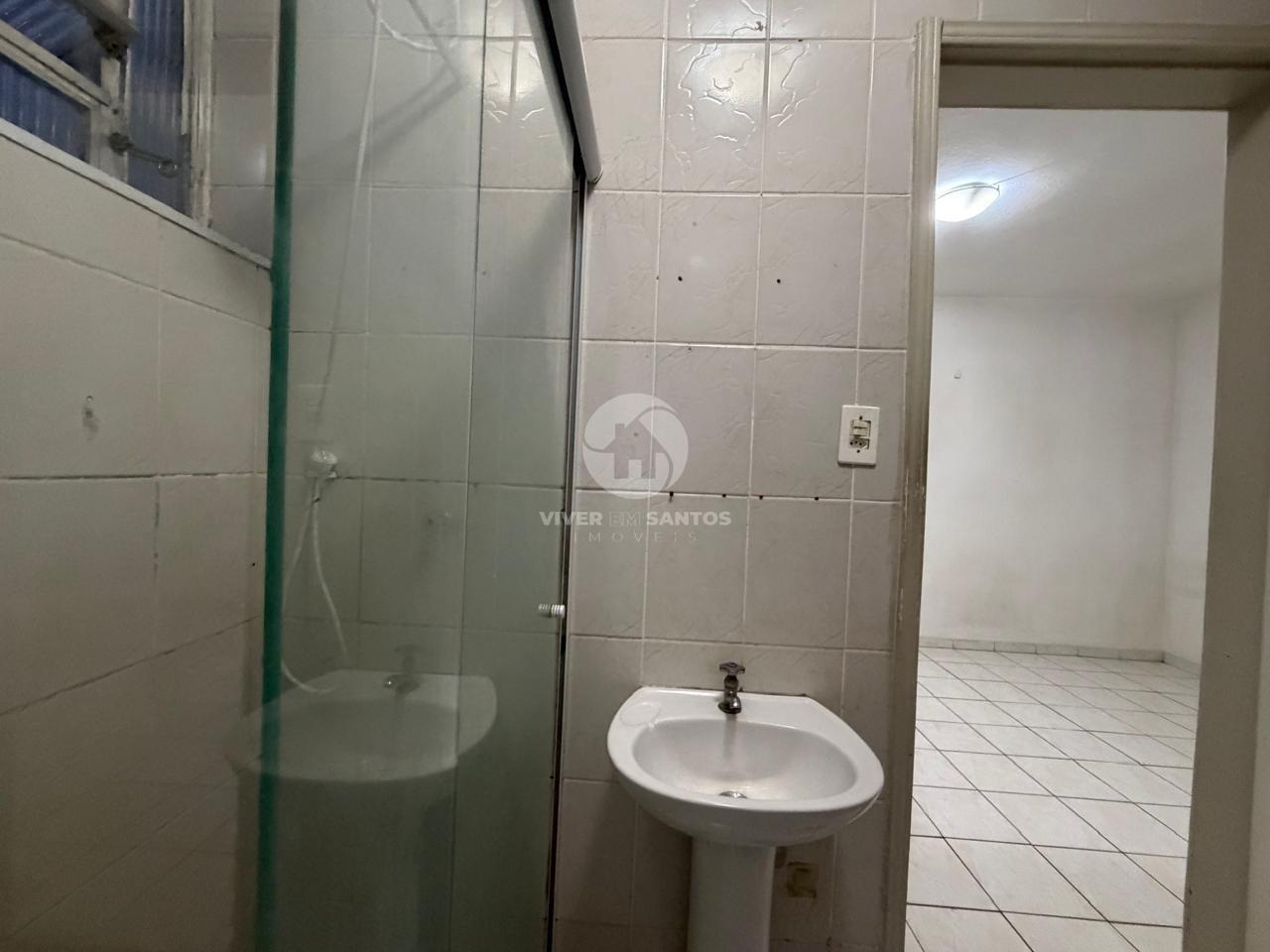 Sala Living em Andar Alto, Prédio Frente Mar na Aparecida – Santos/SP em Embaré, Santos — foto 2