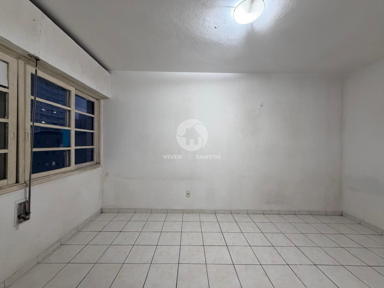 Sala Living em Andar Alto, Prédio Frente Mar na Aparecida – Santos/SP em Embaré, Santos — foto 7