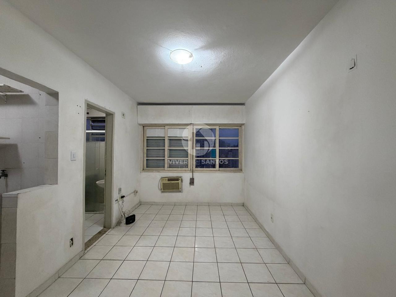 Sala Living em Andar Alto, Prédio Frente Mar na Aparecida – Santos/SP em Embaré, Santos — foto 6