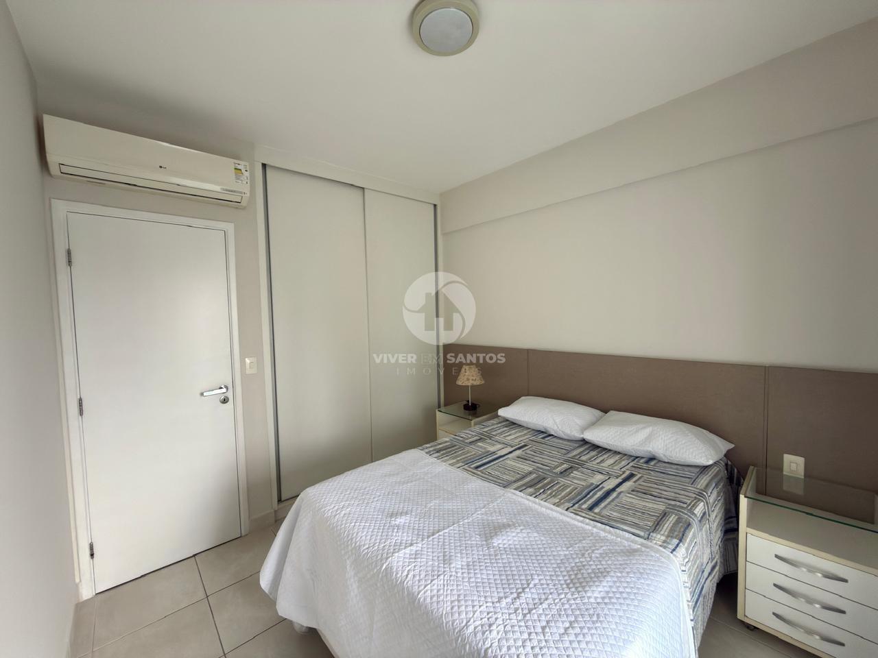 Apartamento Mobiliado 52 m², 1 Dormitório, Varanda com Vista Livre, Vaga e Lazer Completo no Gonzaga – Santos/SP em Gonzaga, Santos — foto 9