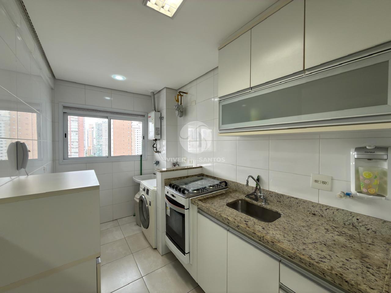 Apartamento Mobiliado 52 m², 1 Dormitório, Varanda com Vista Livre, Vaga e Lazer Completo no Gonzaga – Santos/SP em Gonzaga, Santos — foto 15