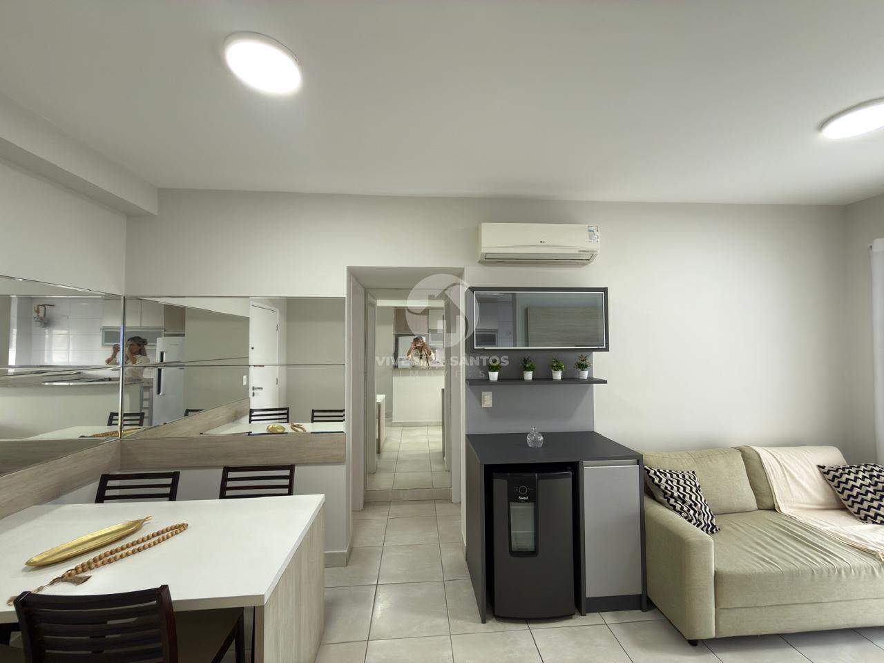 Apartamento Mobiliado 52 m², 1 Dormitório, Varanda com Vista Livre, Vaga e Lazer Completo no Gonzaga – Santos/SP em Gonzaga, Santos — foto 8