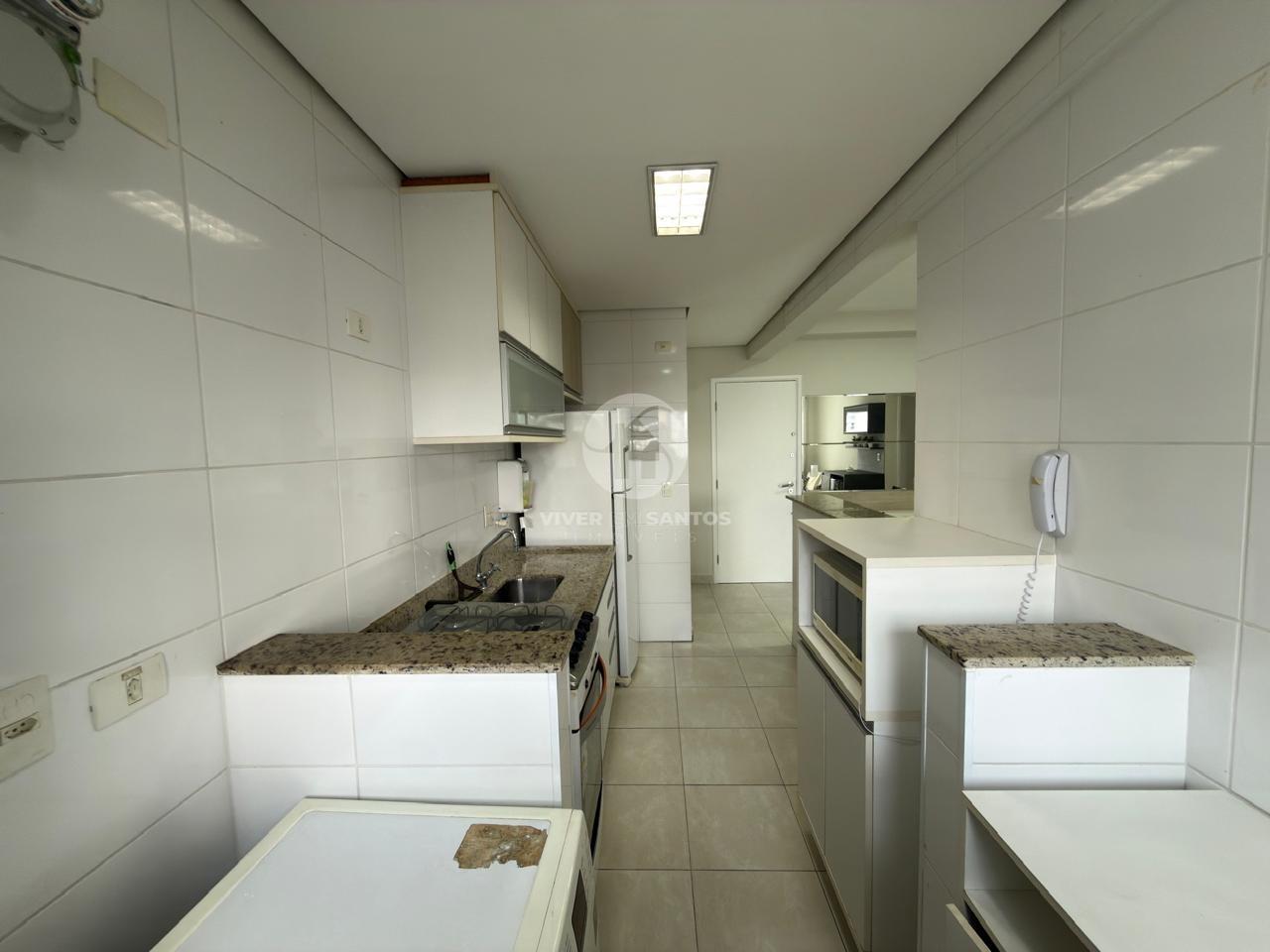 Apartamento Mobiliado 52 m², 1 Dormitório, Varanda com Vista Livre, Vaga e Lazer Completo no Gonzaga – Santos/SP em Gonzaga, Santos — foto 13
