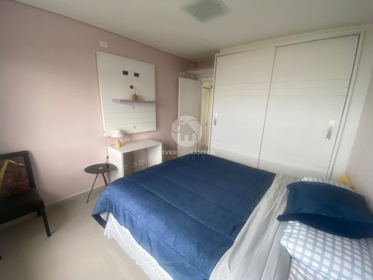 Apartamento 104 m², 2 Dormitórios, Suíte, Varanda e Vista para o Mar no Boqueirão – Santos/SP em Boqueirão, Santos — foto 14