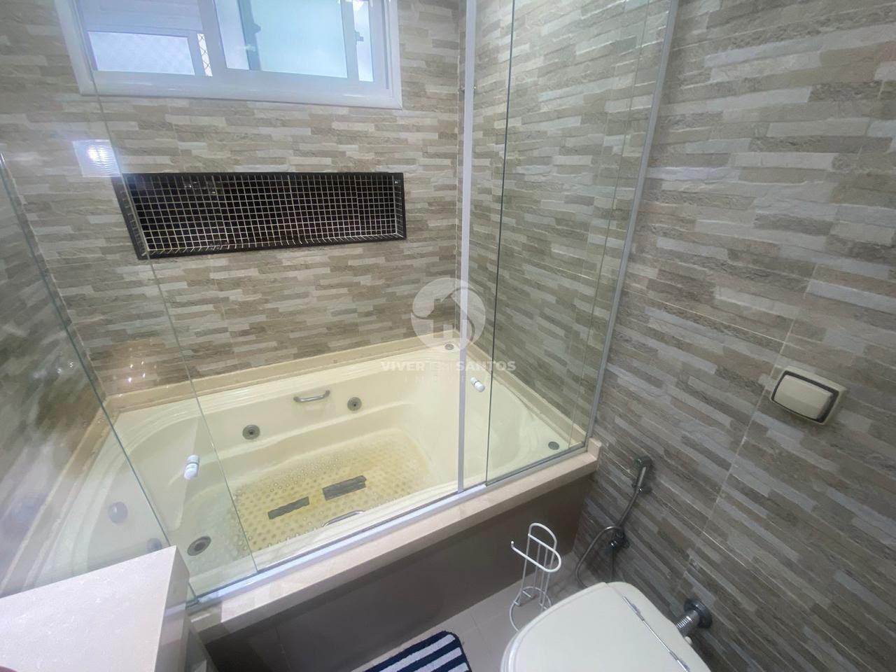 Apartamento 104 m², 2 Dormitórios, Suíte, Varanda e Vista para o Mar no Boqueirão – Santos/SP em Boqueirão, Santos — foto 10