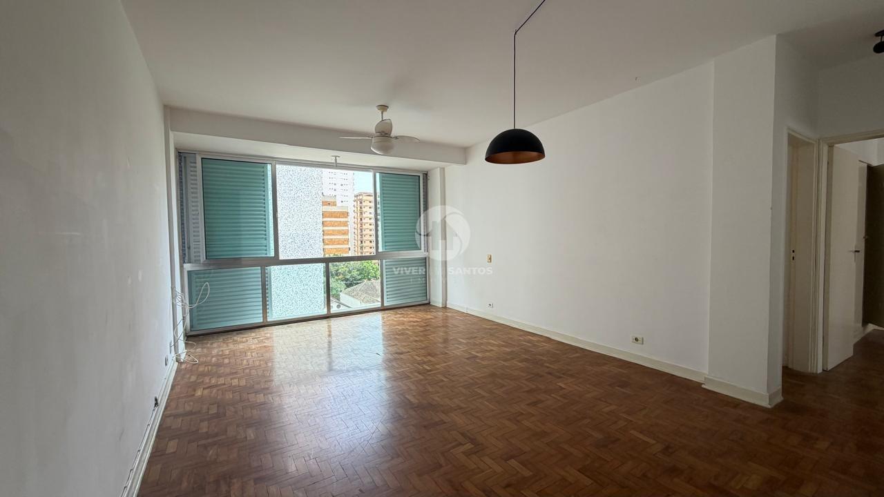 Apartamento 2 Dormitórios, Dependência Completa e Potencial para Modernização na Quadra da Praia – Aparecida, Santos/SP em Aparecida, Santos — foto 3