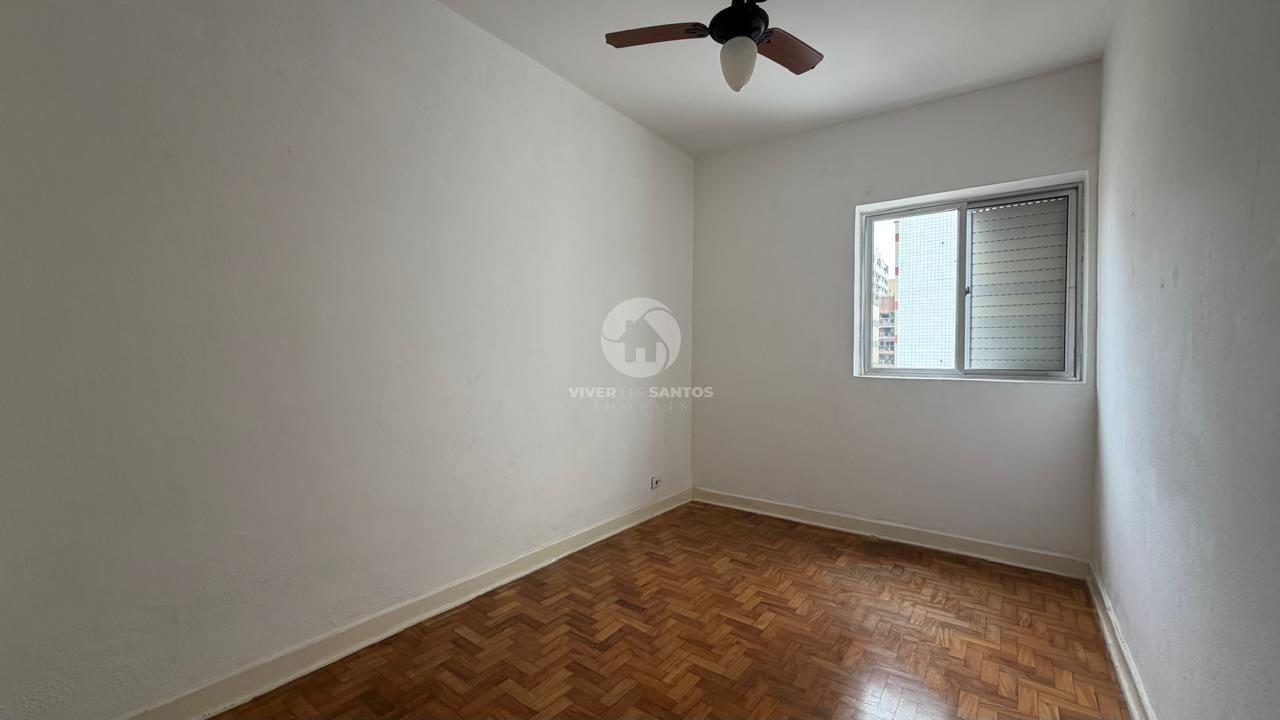 Apartamento 2 Dormitórios, Dependência Completa e Potencial para Modernização na Quadra da Praia – Aparecida, Santos/SP em Aparecida, Santos — foto 16