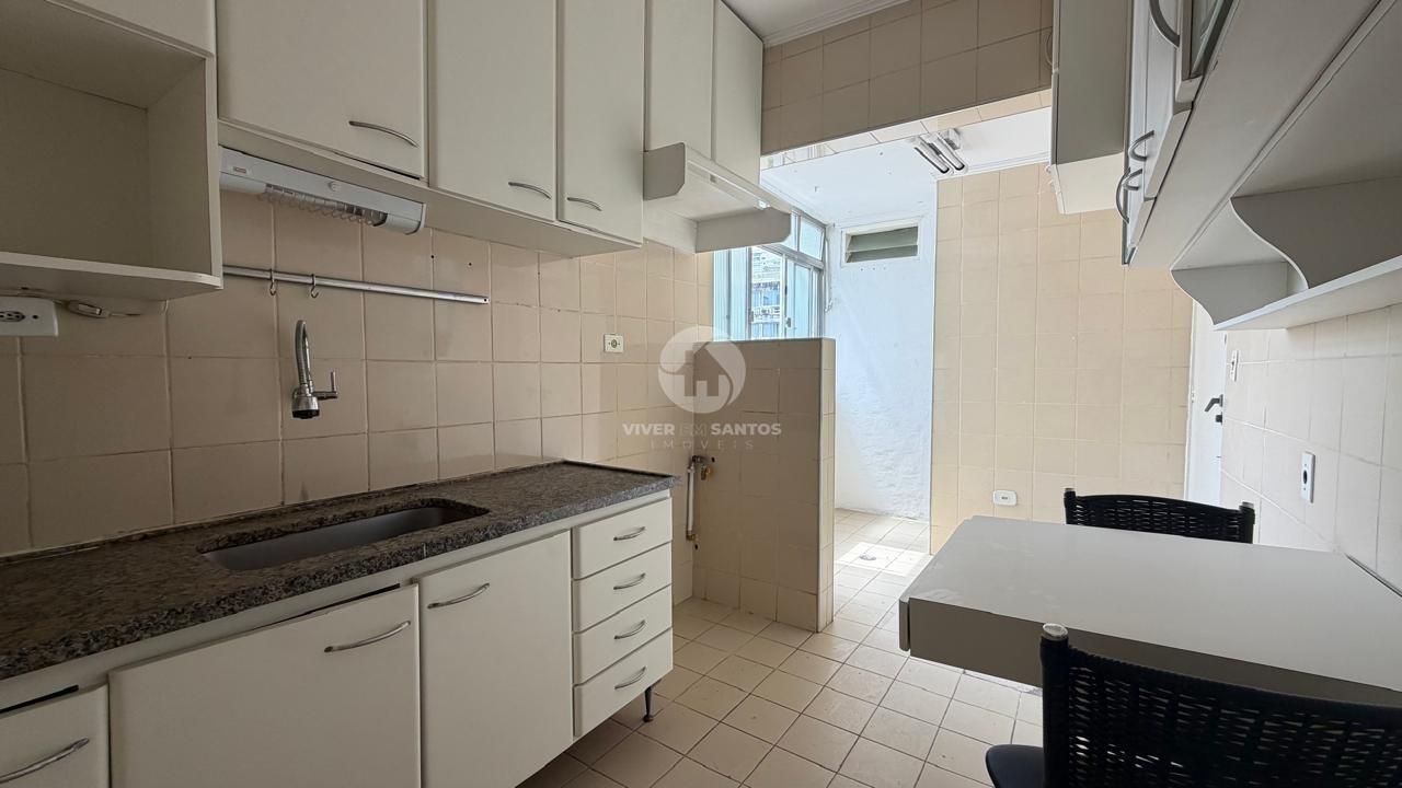 Apartamento 2 Dormitórios, Dependência Completa e Potencial para Modernização na Quadra da Praia – Aparecida, Santos/SP em Aparecida, Santos — foto 20