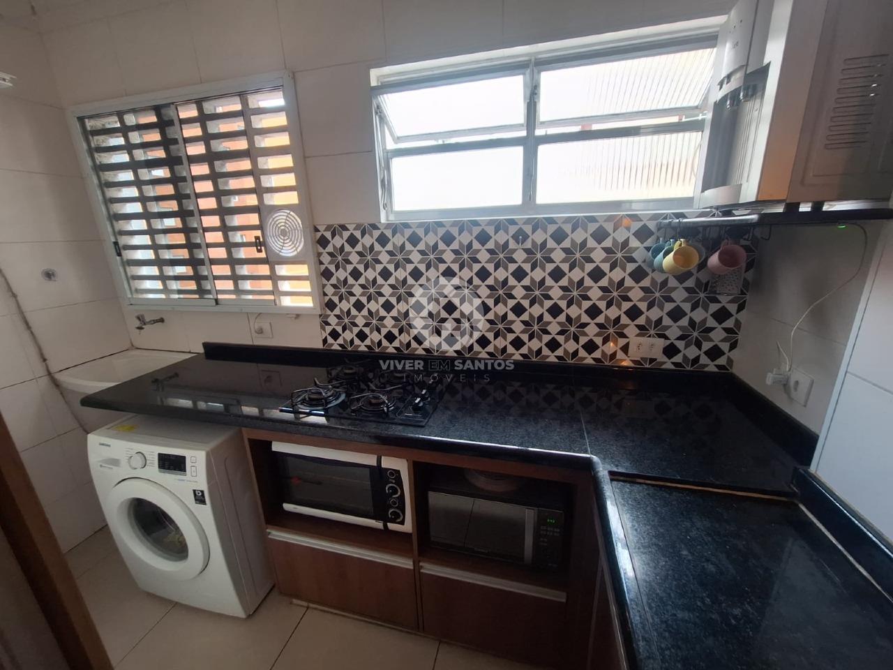 Apartamento Modernizado, 1 Dormitório, Cozinha Planejada e Garagem no José Menino – Santos/SP em José Menino, Santos — foto 12