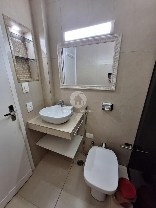 Apartamento Modernizado, 1 Dormitório, Cozinha Planejada e Garagem no José Menino – Santos/SP em José Menino, Santos — foto 9