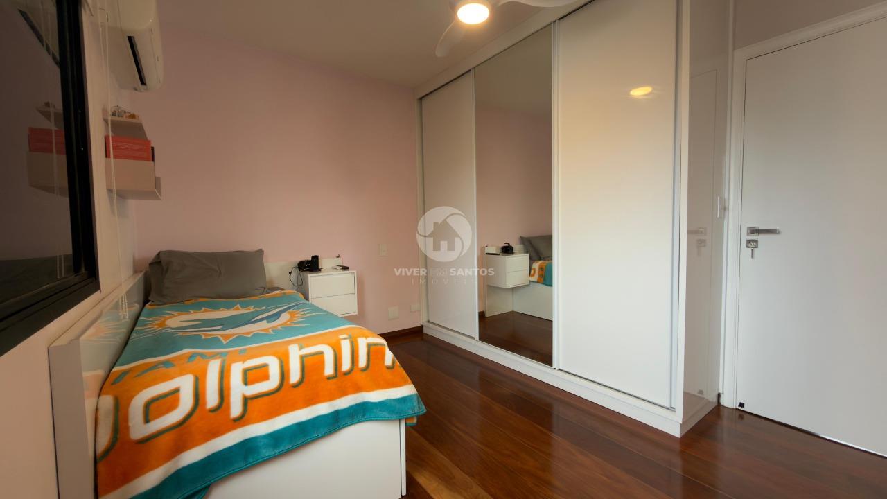Apartamento Alto Padrão, 4 Suítes, Entrada Privativa e 3 Vagas no Boqueirão – Santos/SP em Boqueirão, Santos — foto 9