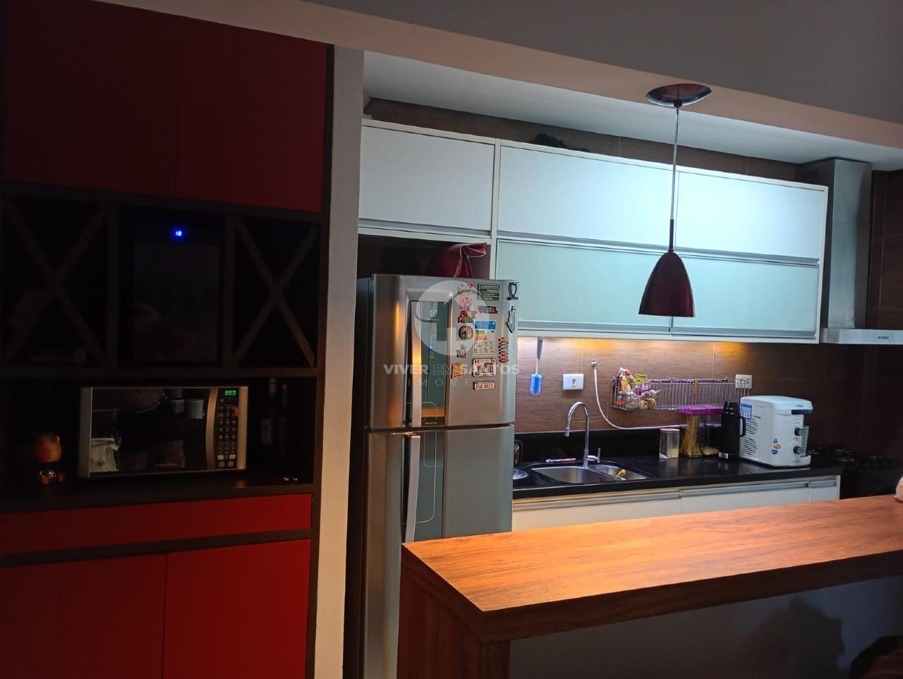 Apartamento 2 Dormitórios, Cozinha em Conceito Aberto, Porcelanato e Garagem na Encruzilhada – Santos/SP em Vila Mathias, Santos — foto 6