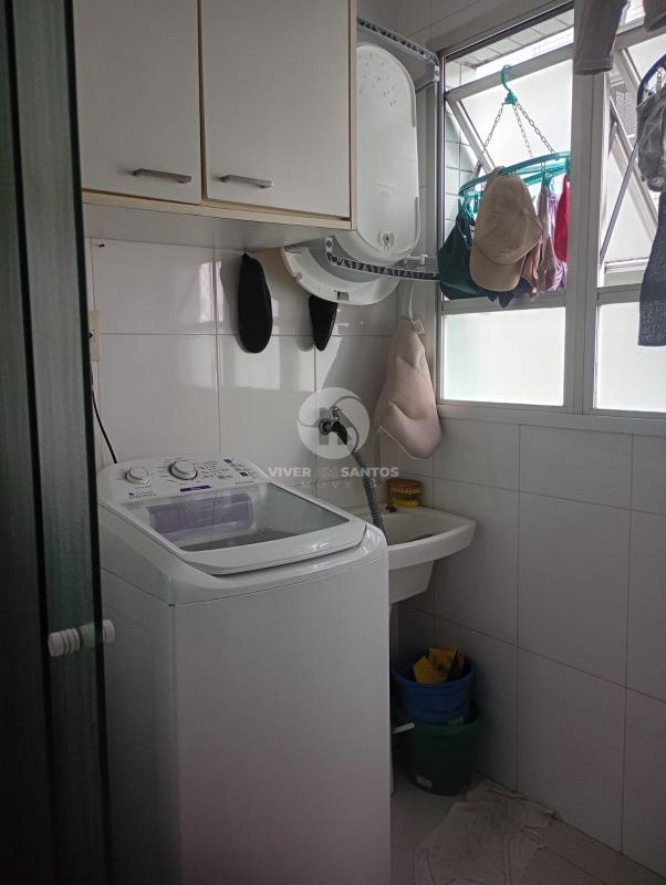 Apartamento 2 Dormitórios, Cozinha em Conceito Aberto, Porcelanato e Garagem na Encruzilhada – Santos/SP em Vila Mathias, Santos — foto 13
