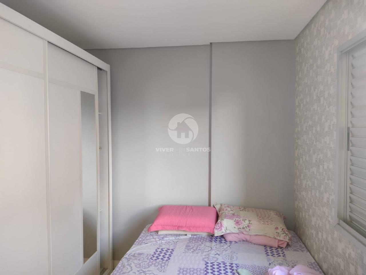 Apartamento 2 Dormitórios, Cozinha em Conceito Aberto, Porcelanato e Garagem na Encruzilhada – Santos/SP em Vila Mathias, Santos — foto 7